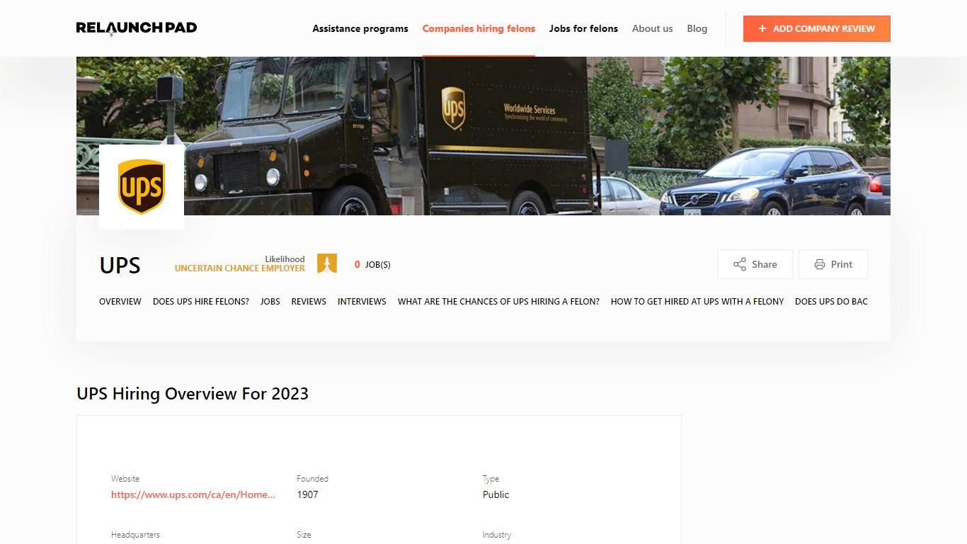 Does UPS Hire Felons in 2023? What You Need to Know - Relaunch Pad