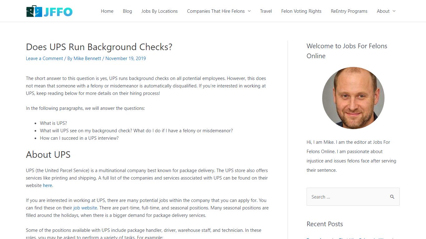 Does UPS Run Background Checks? - Jobs for Felons Online