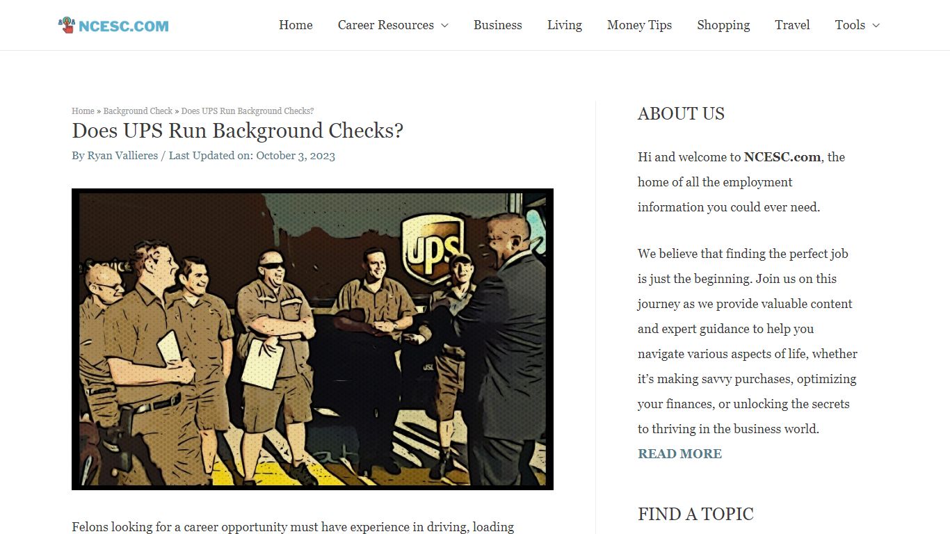 Does UPS Run Background Checks? - Let's Find Out - NCESC
