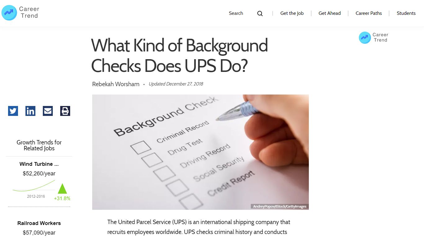 What Kind of Background Checks Does UPS Do? - Career Trend